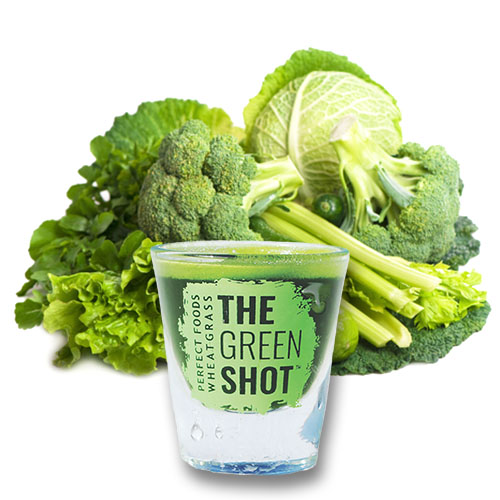 wheatgrass shot with veggies Perfect Foods