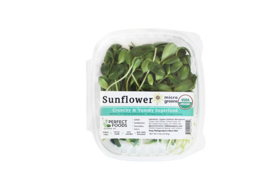 sunflower microgreens clamshell