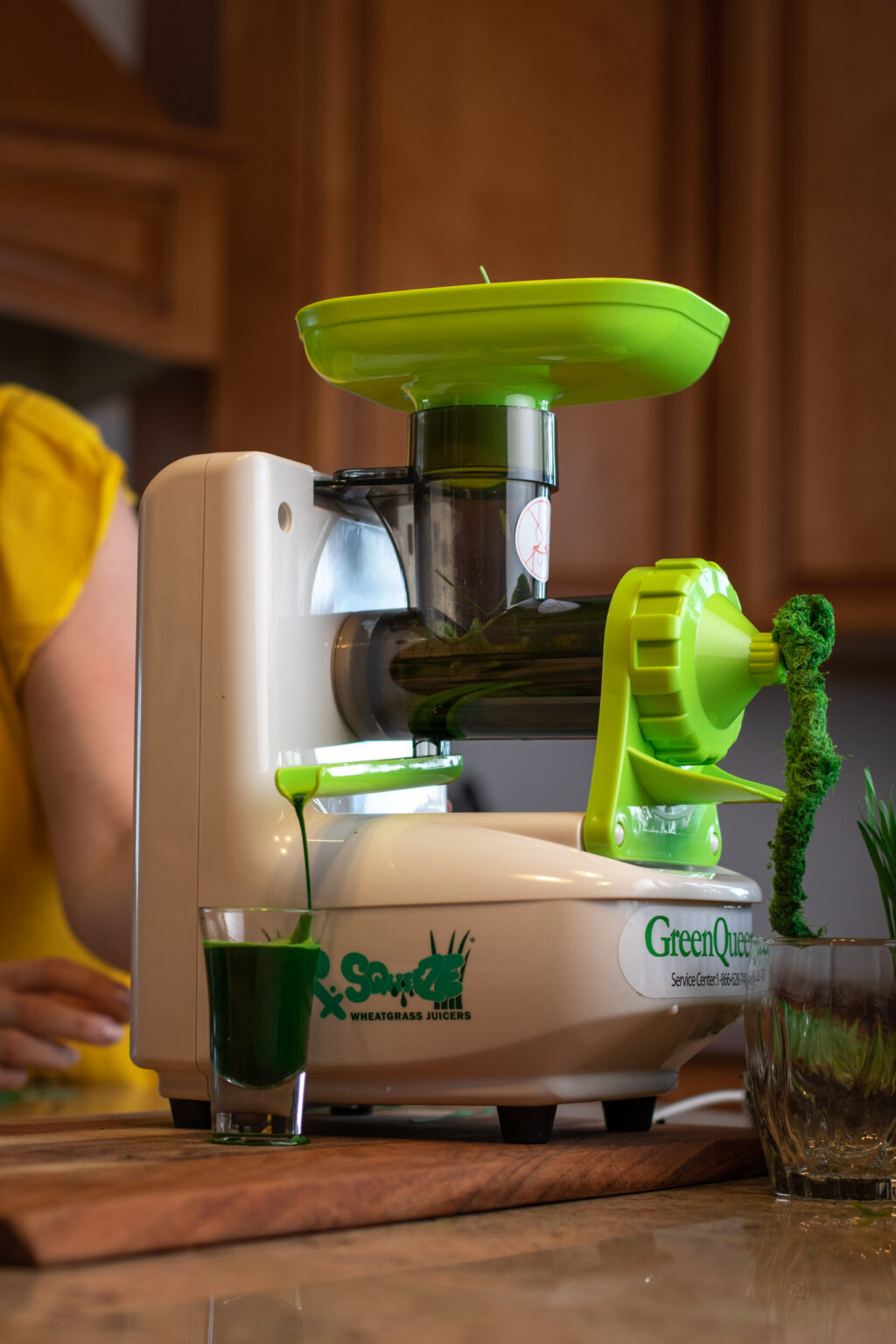 Dr. Squeeze Green Queen Household Electric Wheatgrass Juicer