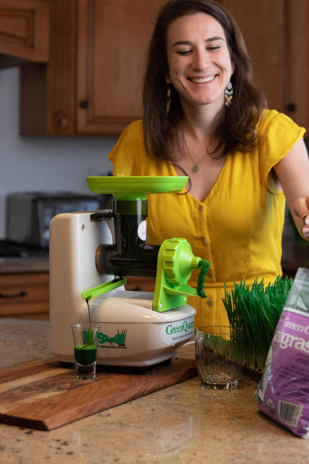 Dr. Squeeze Green Queen Household Electric Wheatgrass Juicer