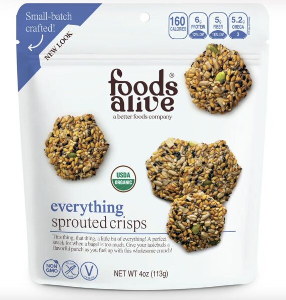 Raw Sprouted Everything Crackers